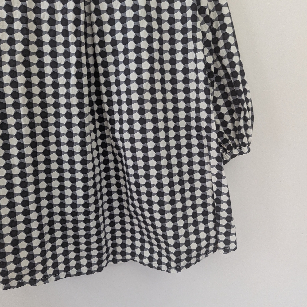 Bryn Walker Lucinda Organic Cotton Poplin Checkered Print‎ Top - Picture 12 of 12